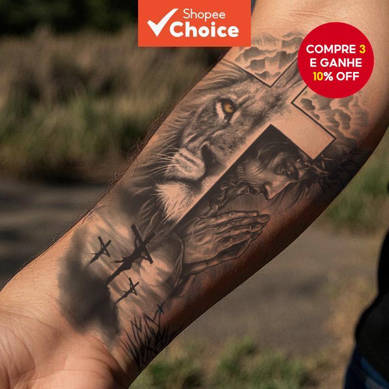 Adesivos De Tatuagem Temporários Do Rei Leão À 