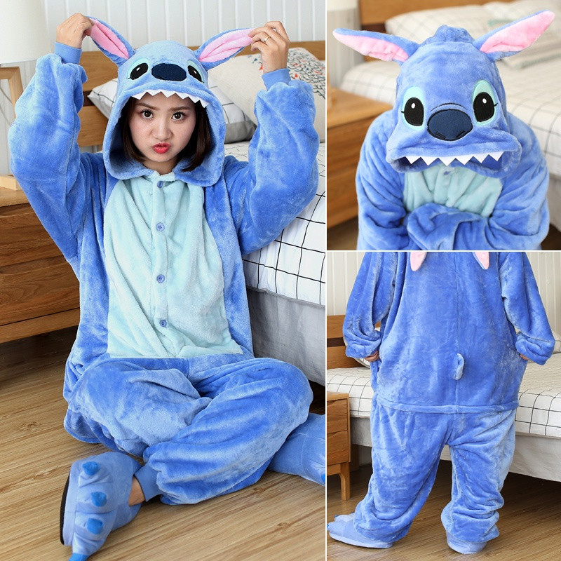 Adultos e Crianças Pijamas de Inverno de Flanela 