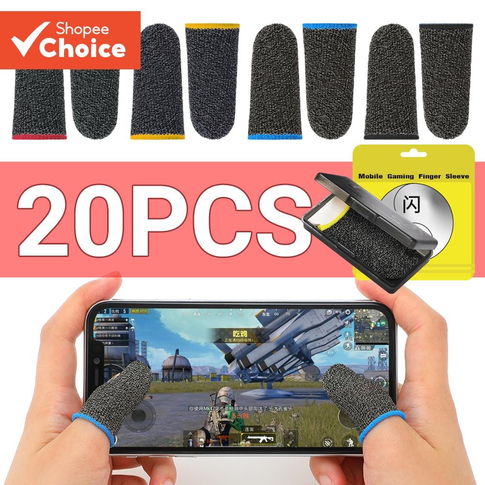 20/40 Peças Capa De Jogo De Dedo PUBG À Prova De