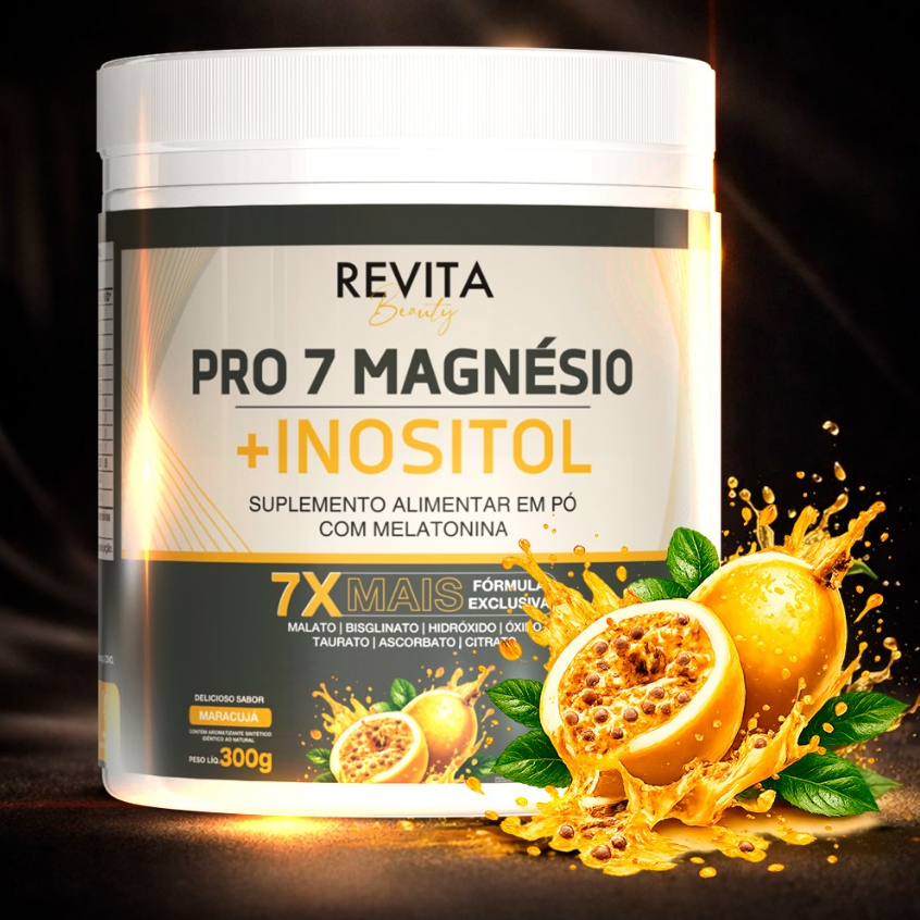 Magnésio Pro 7 + Inositol Revita Beauty 7x Mais M