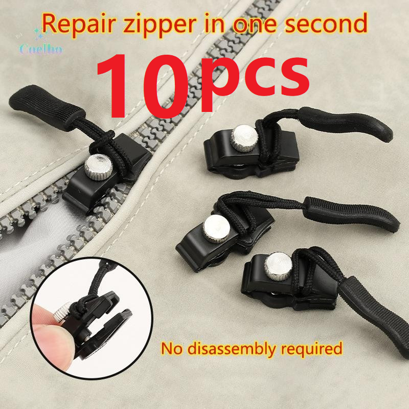 3/10pcs Zipper Reparo Instantâneo Destacável Rep