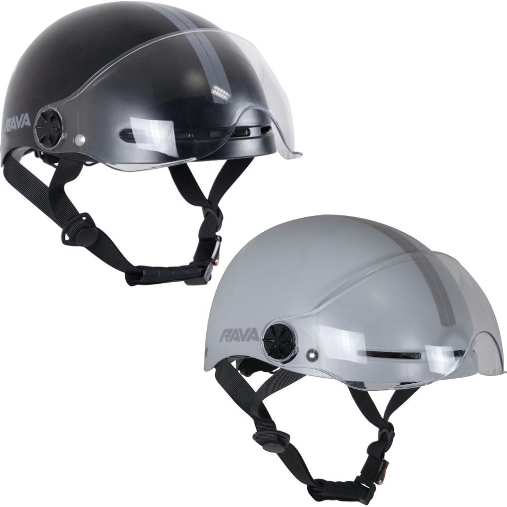 Capacete Coquinho Rava Com Viseira Resistente E-Bi
