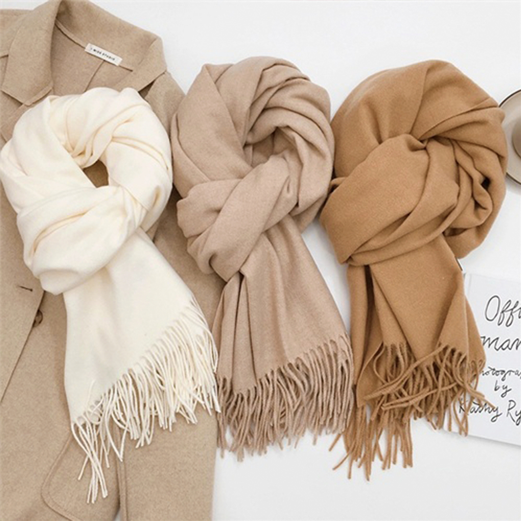 Lenço Cachecol Pashmina Echarpe Unissex Versátil