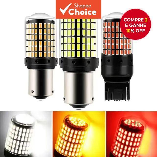 144 Lâmpadas Led Smd para Ba15s/1156/1157  Ideais