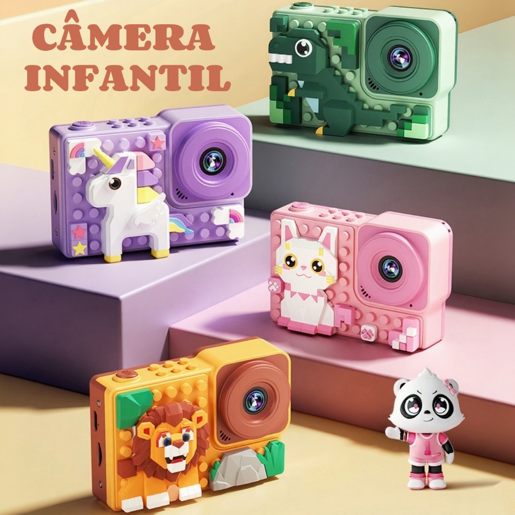 Câmera Infantil Portátil Mini Câmera Digital co