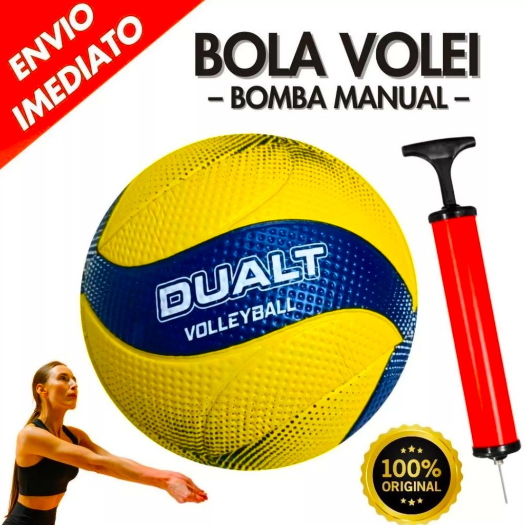 Bola Dualt VP200 SoftMax de Volei + Bomba Para Enc
