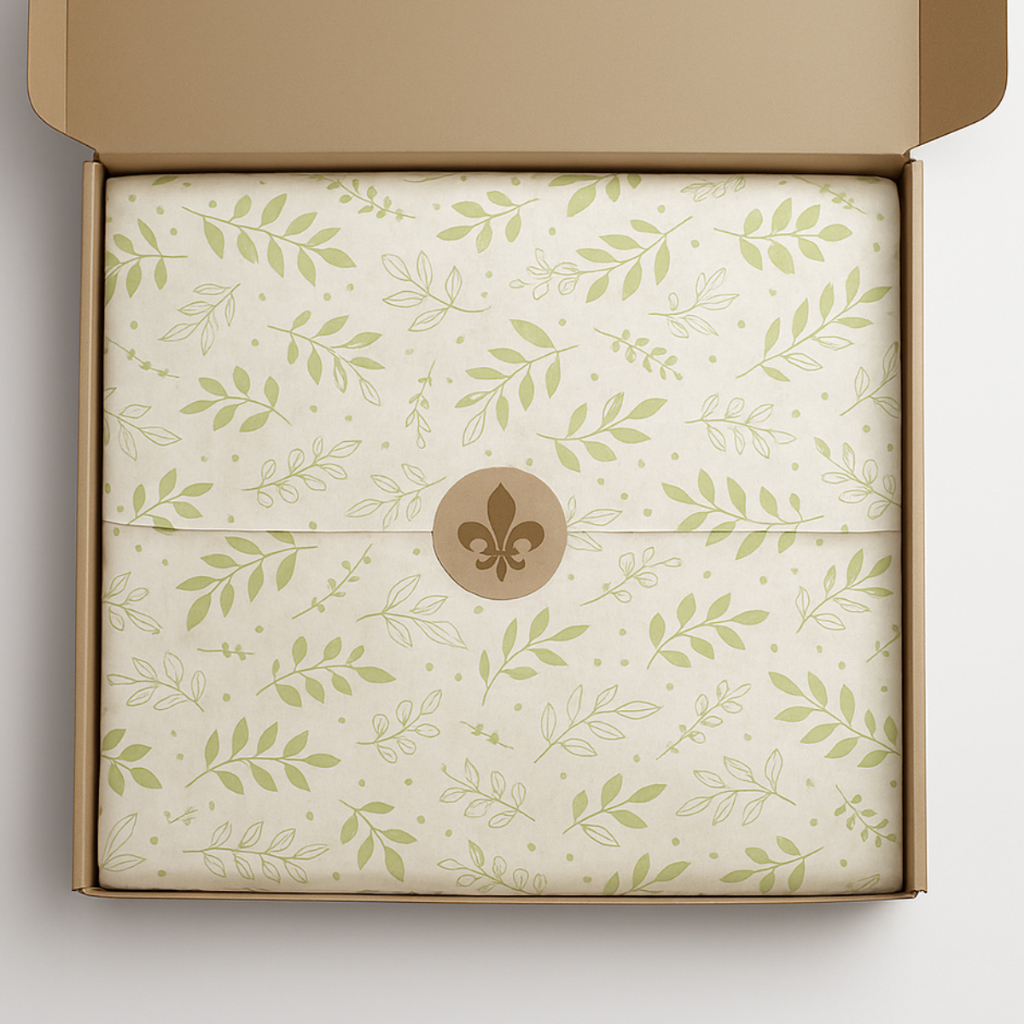Papel Seda Floral 35×50 Estampado Premium