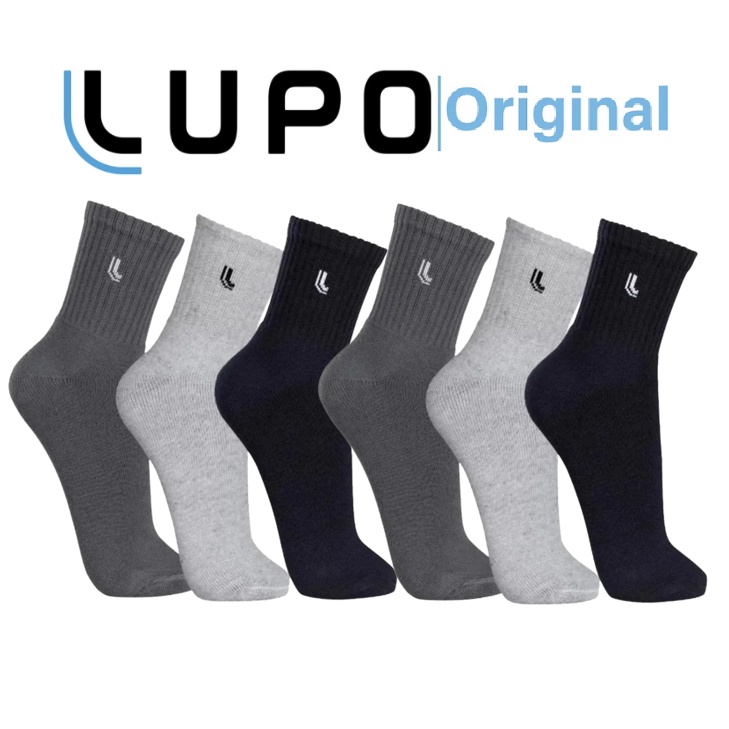 Meias Premium Unissex Lupo 6-Pack  Medyas De Algod