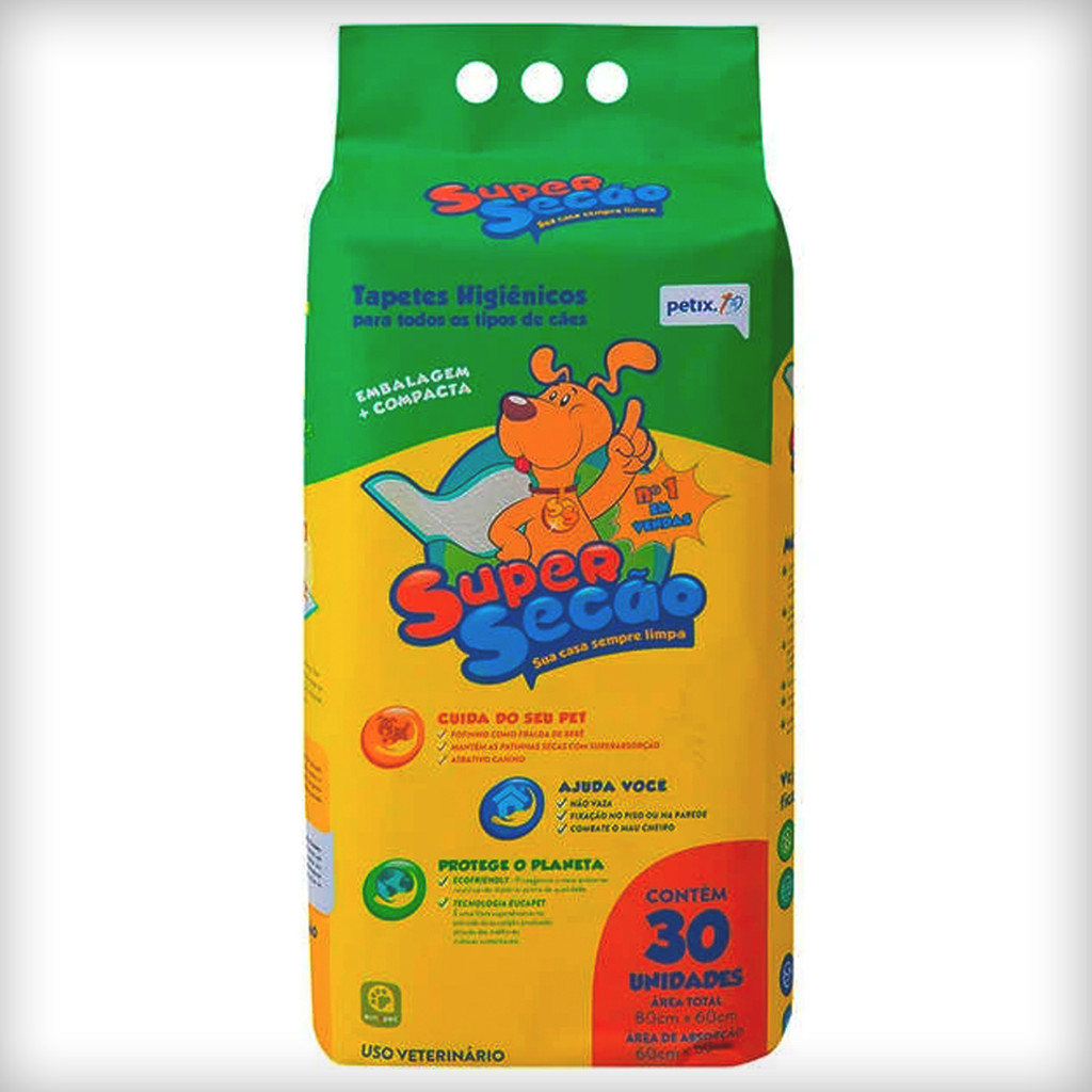 Tapete Higiênico Petix Supersecão 80×60 