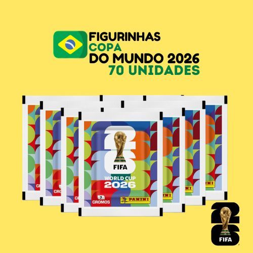 Kit de Figurinhas Copa do Mundo 2026 – 70 un