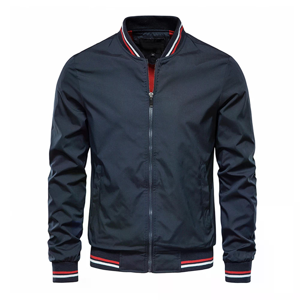 Primavera Verão Bombardeiro Jaqueta Masculina Pre