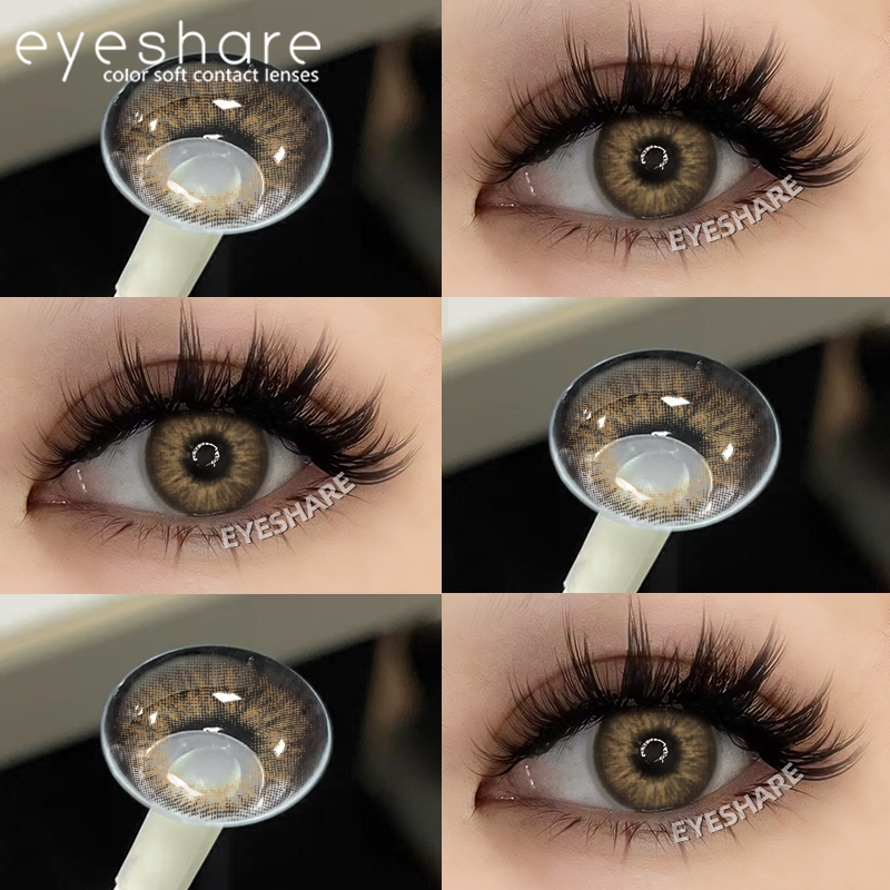 Lentes De Contato Eyeshare OMG BROWN Grey Elegante