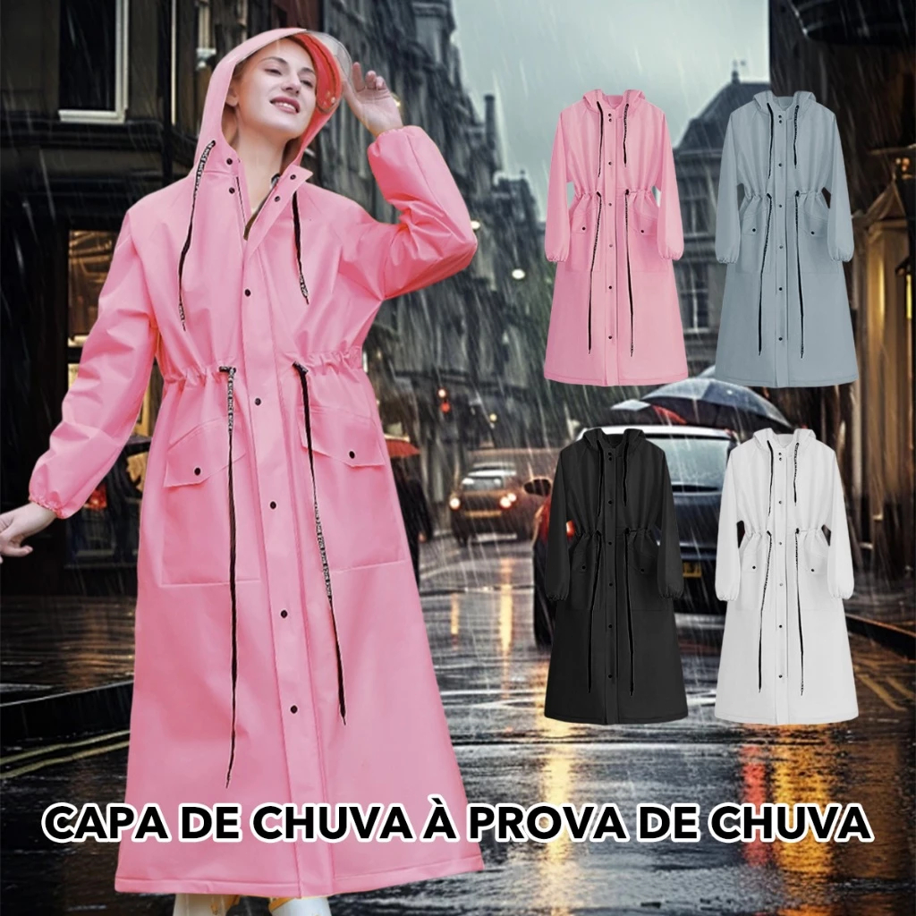 [14.000+ Favoritos] Capa de Chuva Longa para Todo 