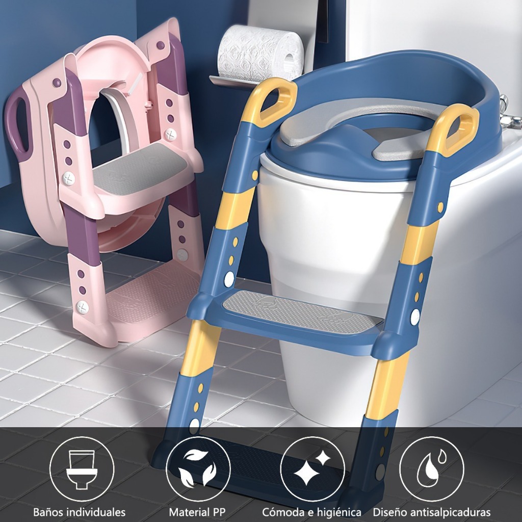 Escadinha para vaso sanitário infantil com dois f