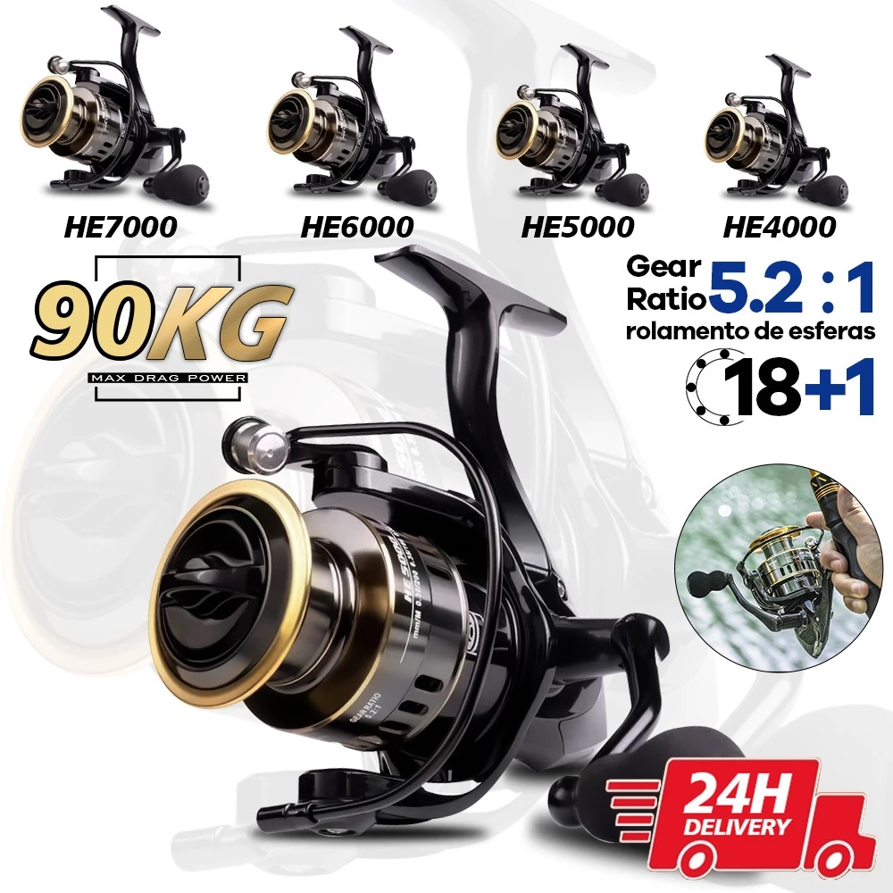 90kg Max Molinete De Pesca De Metal EVA HD1000-700