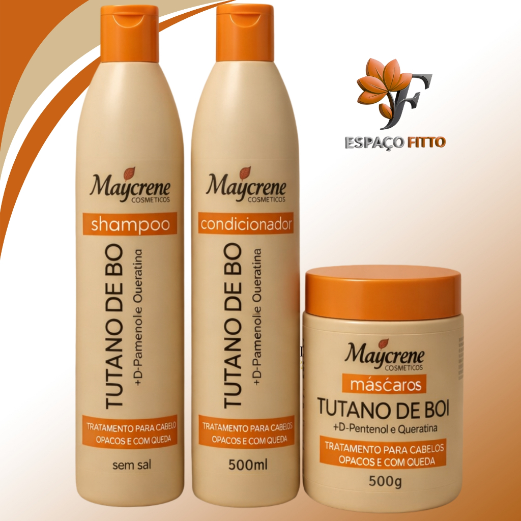 Kit Tutano de Boi Maycrene | Blindagem Capilar con