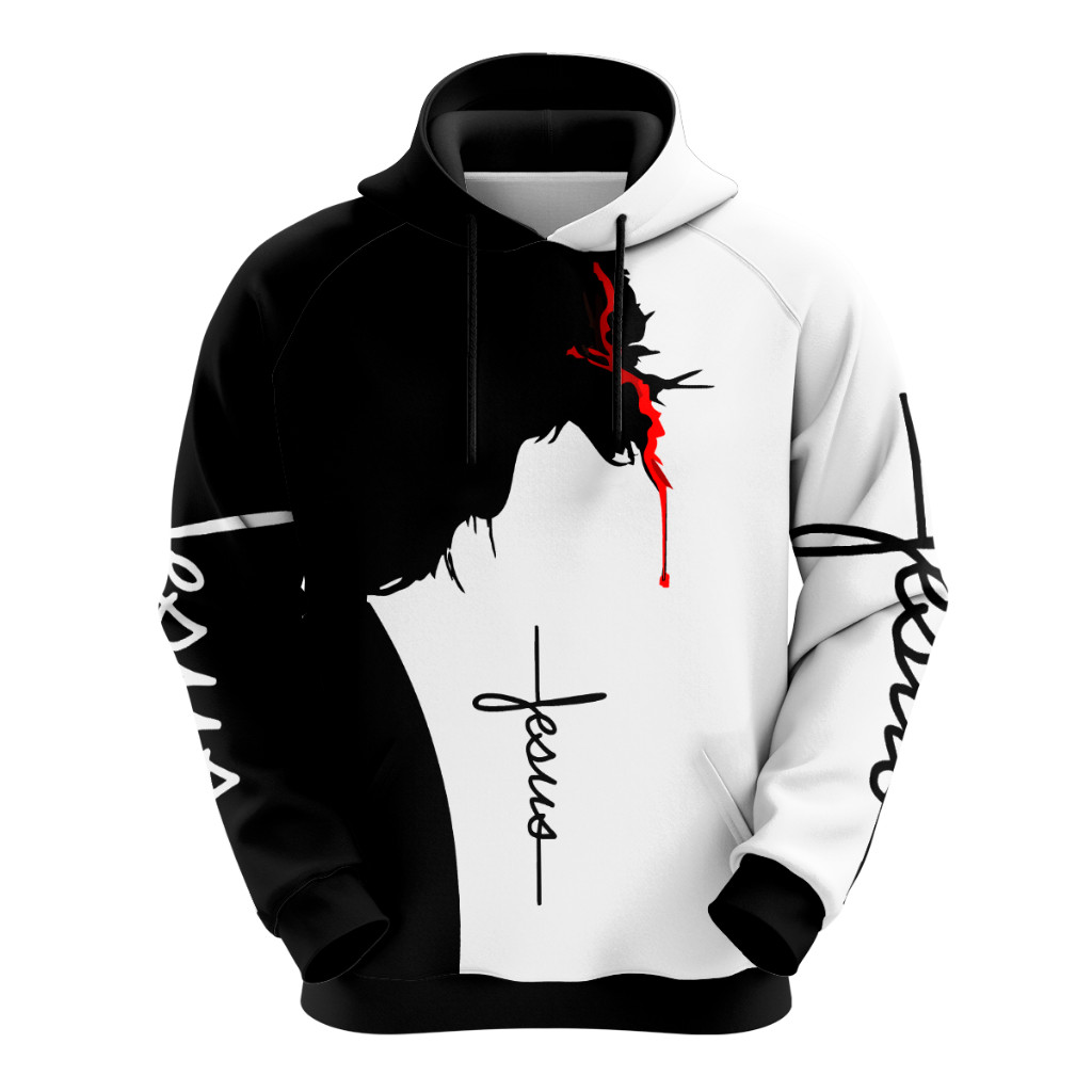 Blusa Moleton Gospel Jesus Fé Cristã Fiel Bíbli