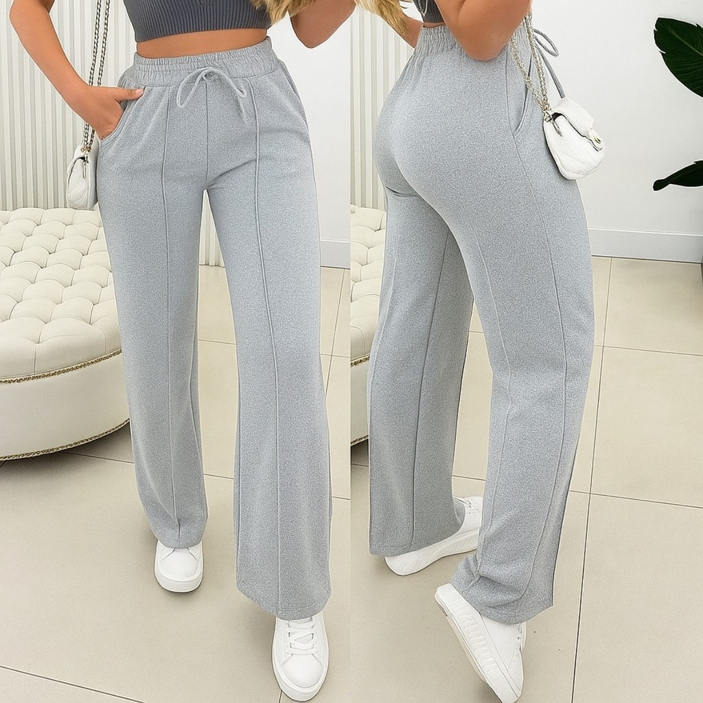 Calça Pantalona Lanzinha Lãzinha Feminina Frio I