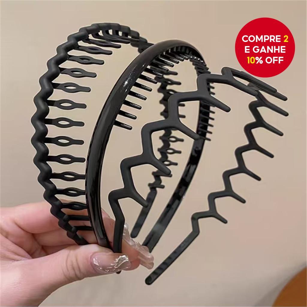 Faixa De Cabelo Com Dentes Pretos , Antiderrapante