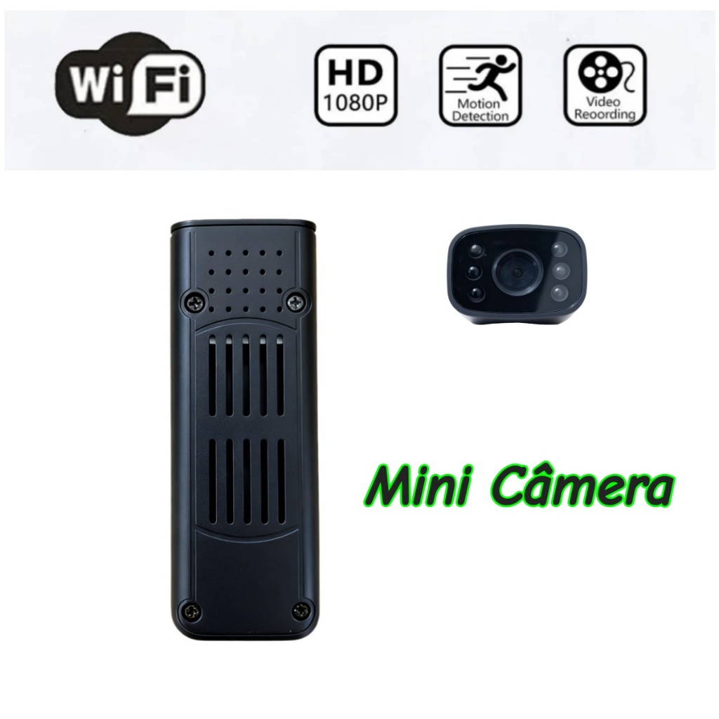 Mini Câmera De Vídeo Wi-Fi Portátil Pequeno Mic