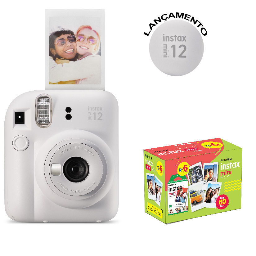 Câmera Instax Mini 12 + Filme de 60 Poses FujiFIl