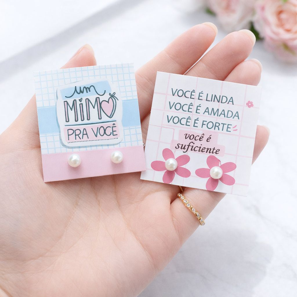 Kit 100, 50 , 20 Pares de Brinco de Perola + tag M