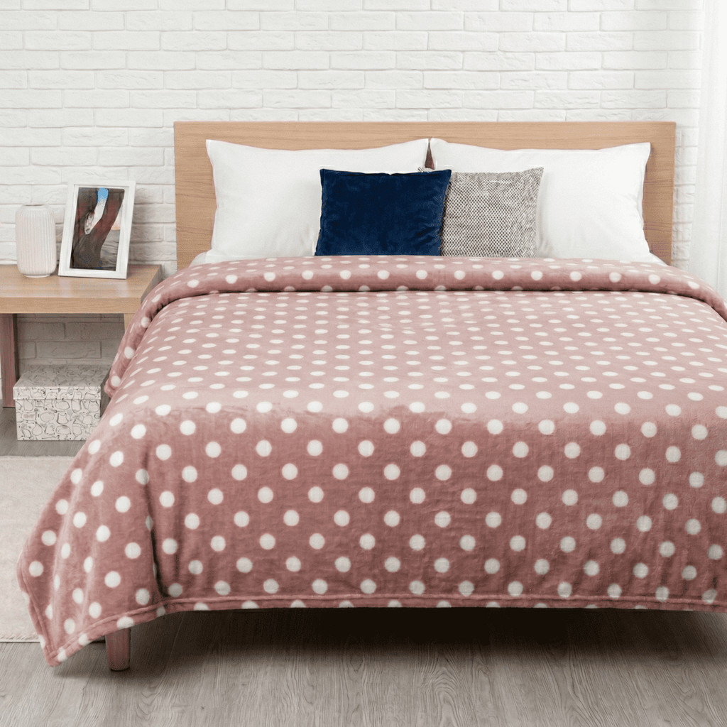 Manta Casal 2m Poá Antialérgico Soft Plush Super