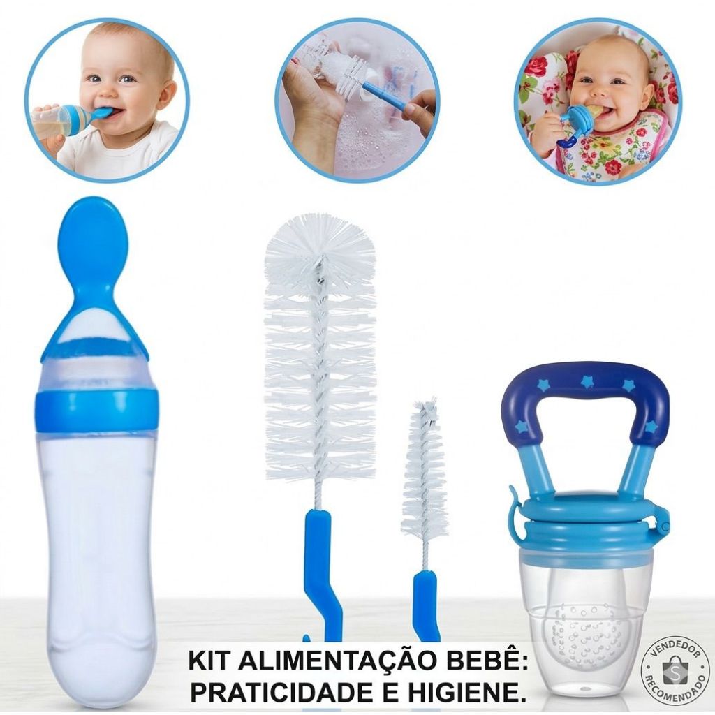 Kit Chupeta Alimentadora – Colher Dosadora &