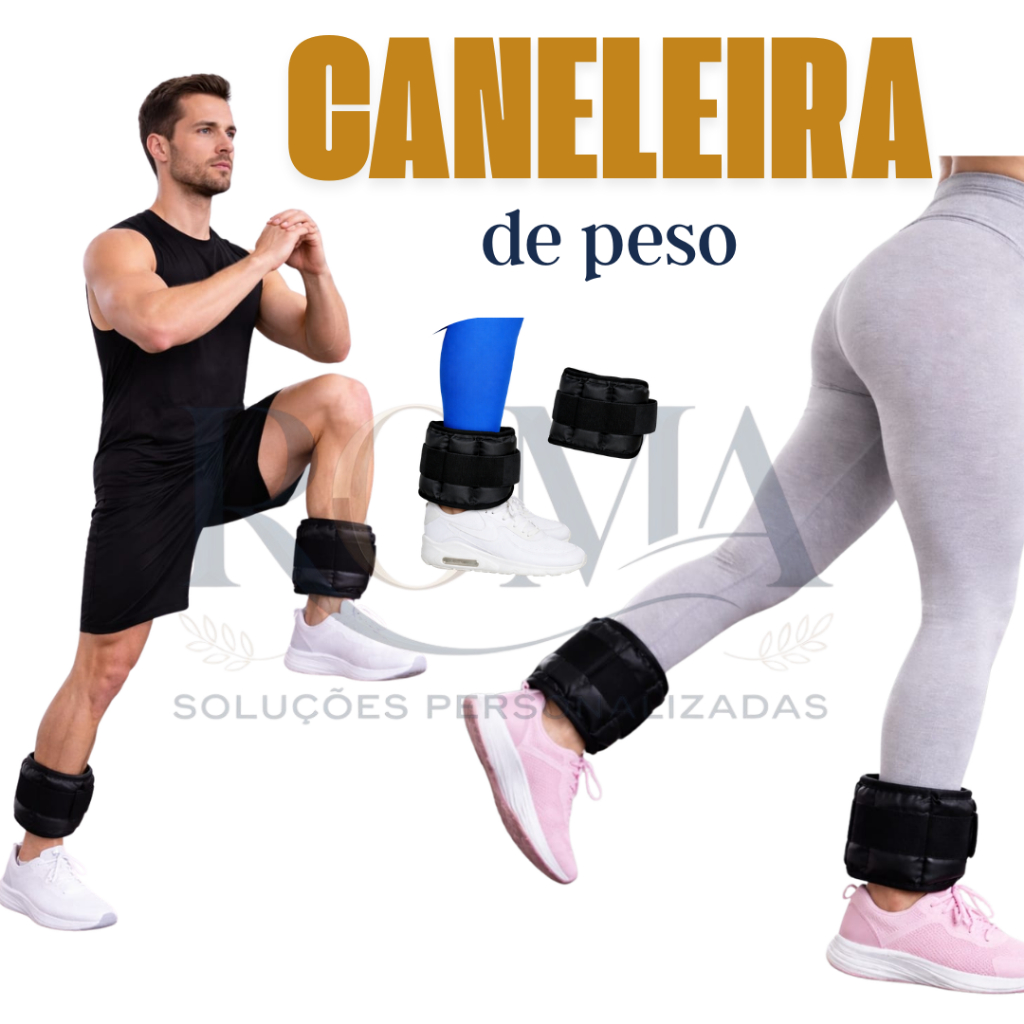 Caneleira peso PAR 500gr – 5kg treino pernas