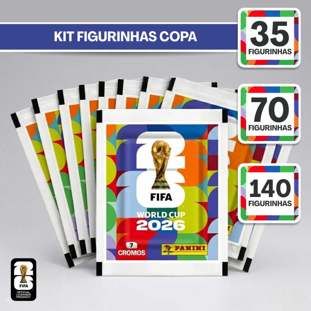 Kit Figurinhas Envelopes Pacotinhos Do Album Copa 