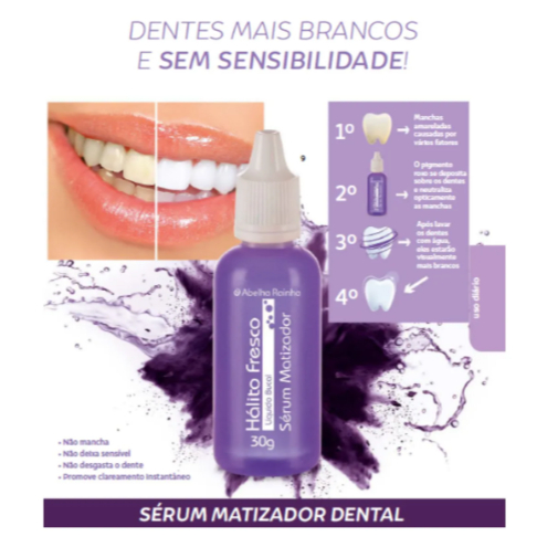 Sérum Matizador Dental 30g Hálito Fresco Dentes
