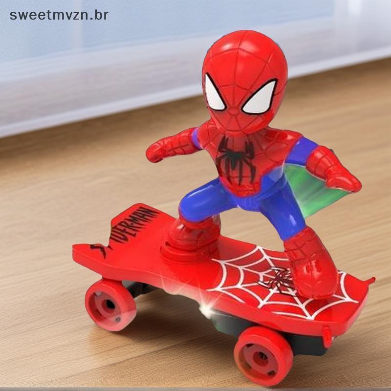 [1Pcs]sweetmvzn Spiderman Stunt Scooter Carro Em T