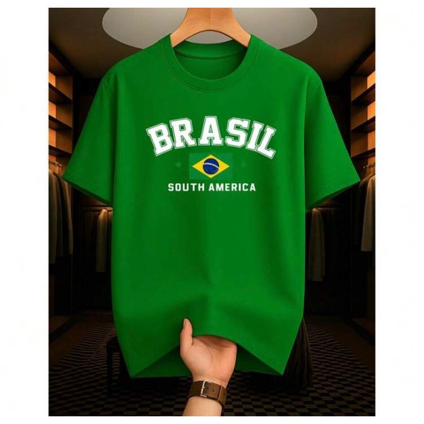 Camiseta Brasil South América Unissex Bandeira Pa