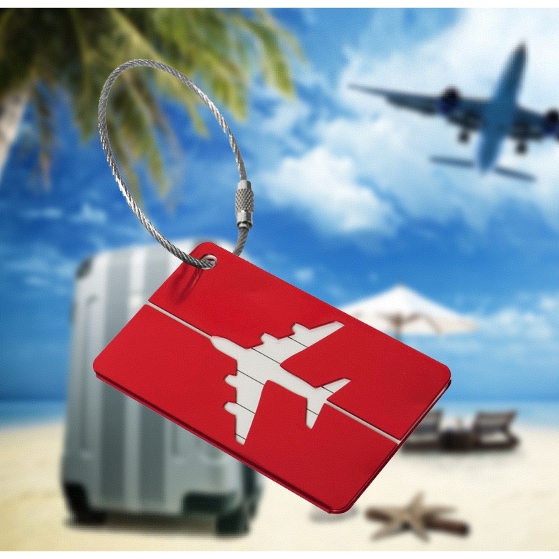 Tag Colorida Alumínio Para Mala Viagem Etiqueta R