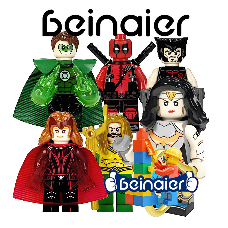 Mini boneca, brinquedos de blocos de construção 