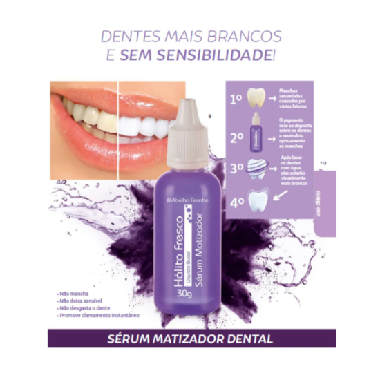 Sérum Matizador Dental 30g Hálito Fresco Dentes