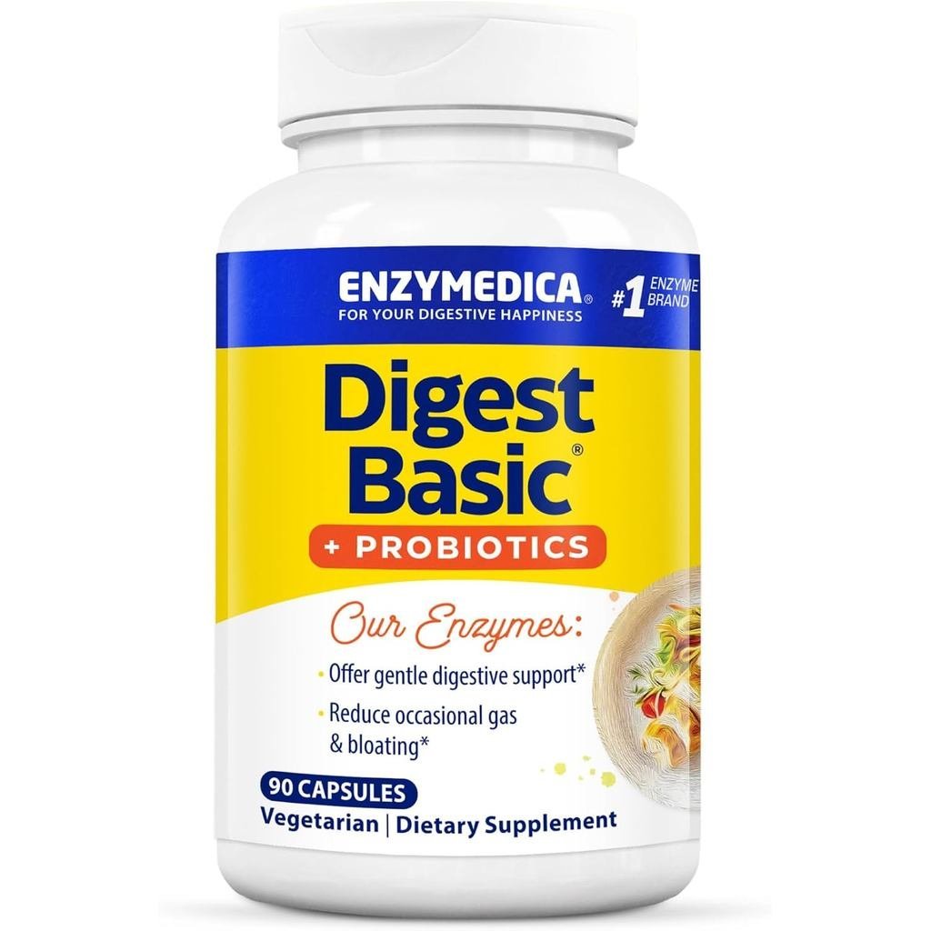 ENZYMEDICA Digest Basic + Probiotics Capsules, 90 