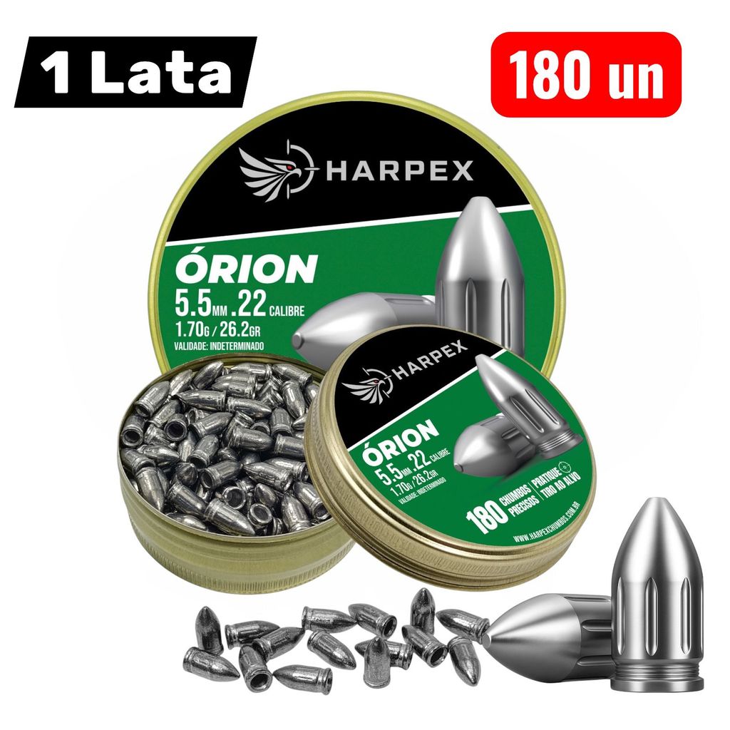 Chumbinho ÓRION 5.5mm Harpex – 180 und LATA