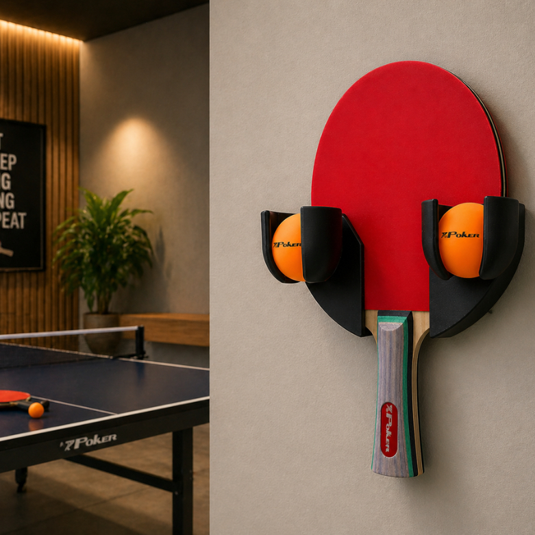 Suporte Parede Para Raquete Tênis de Mesa Ping Po