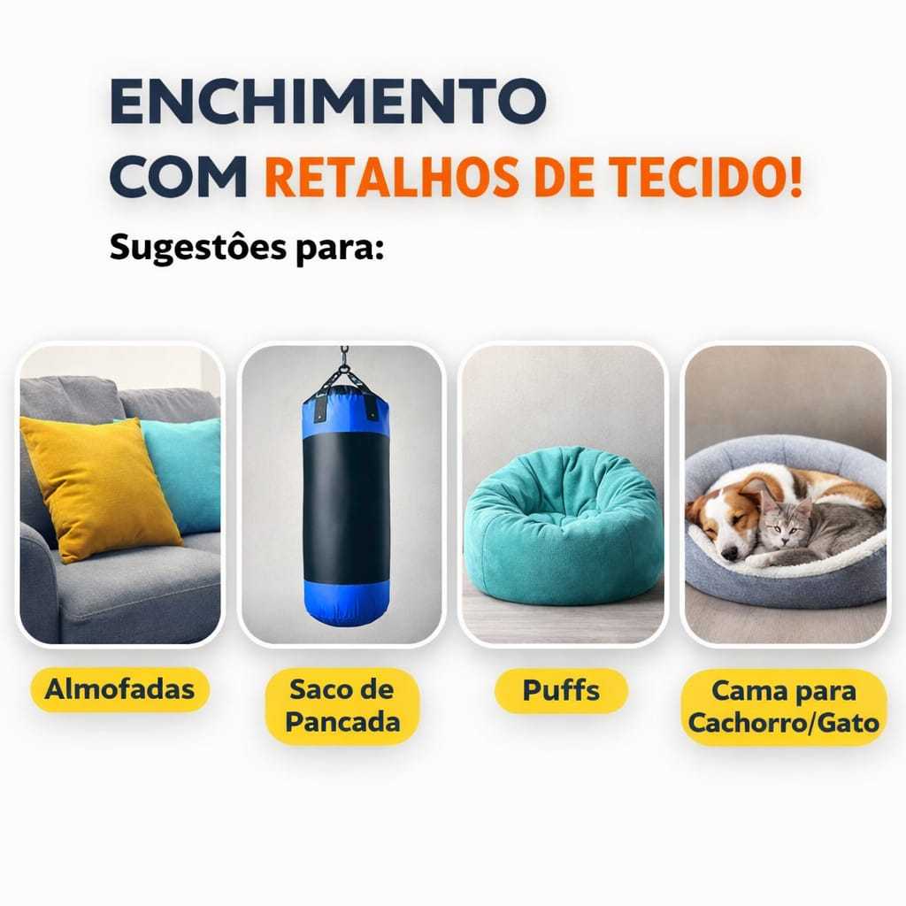 10 kg de Retalhos de tecido para almofadas, sacos 