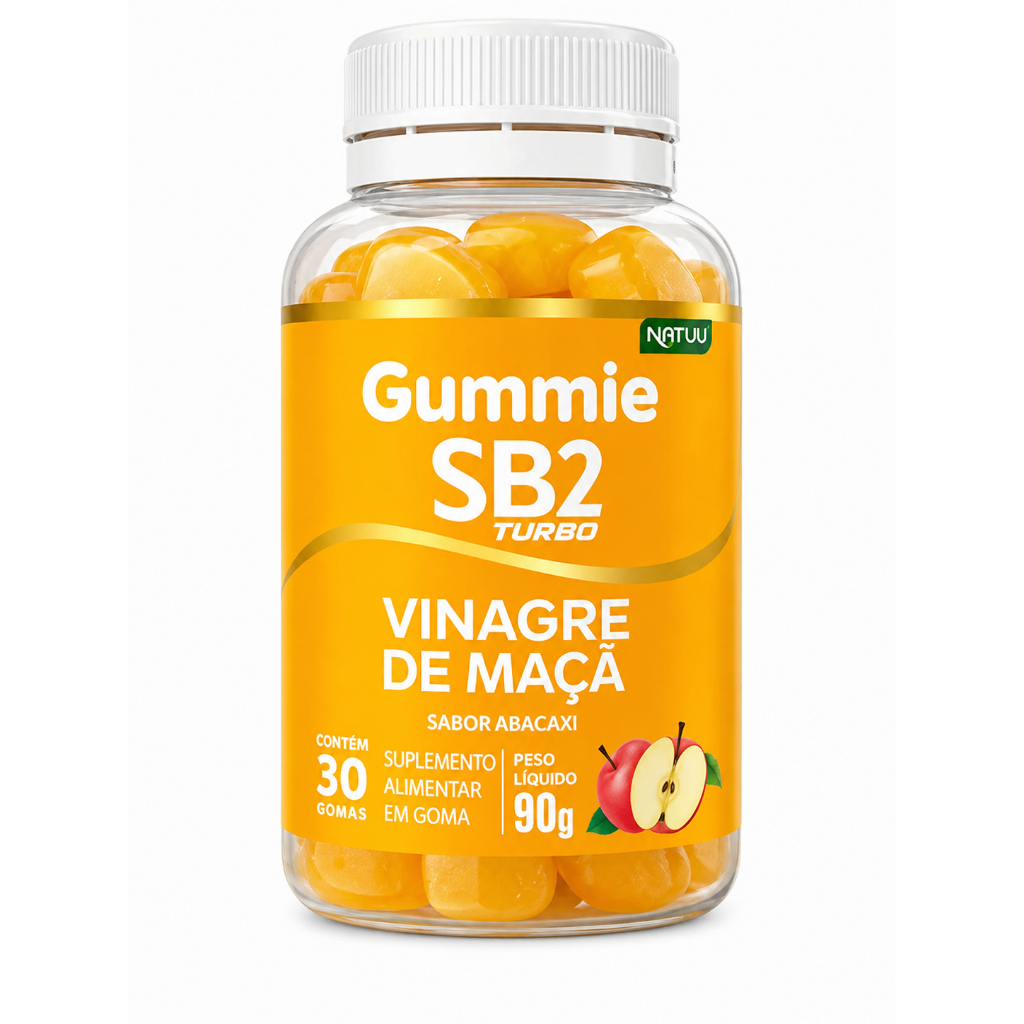 Natuu SB2 Gummie Vinagre de Maçã Sabor Abacaxi 3