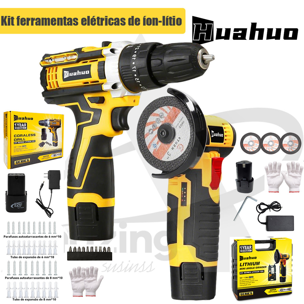 kit De Ferramentas Elétricas De Íon De Lítio , 