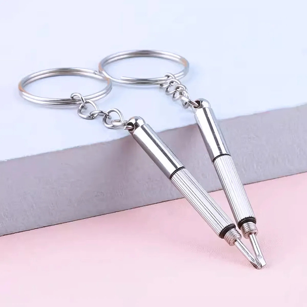 Mini Chave Para Óculos 3 Em 1 Aço Inoxidável Pu