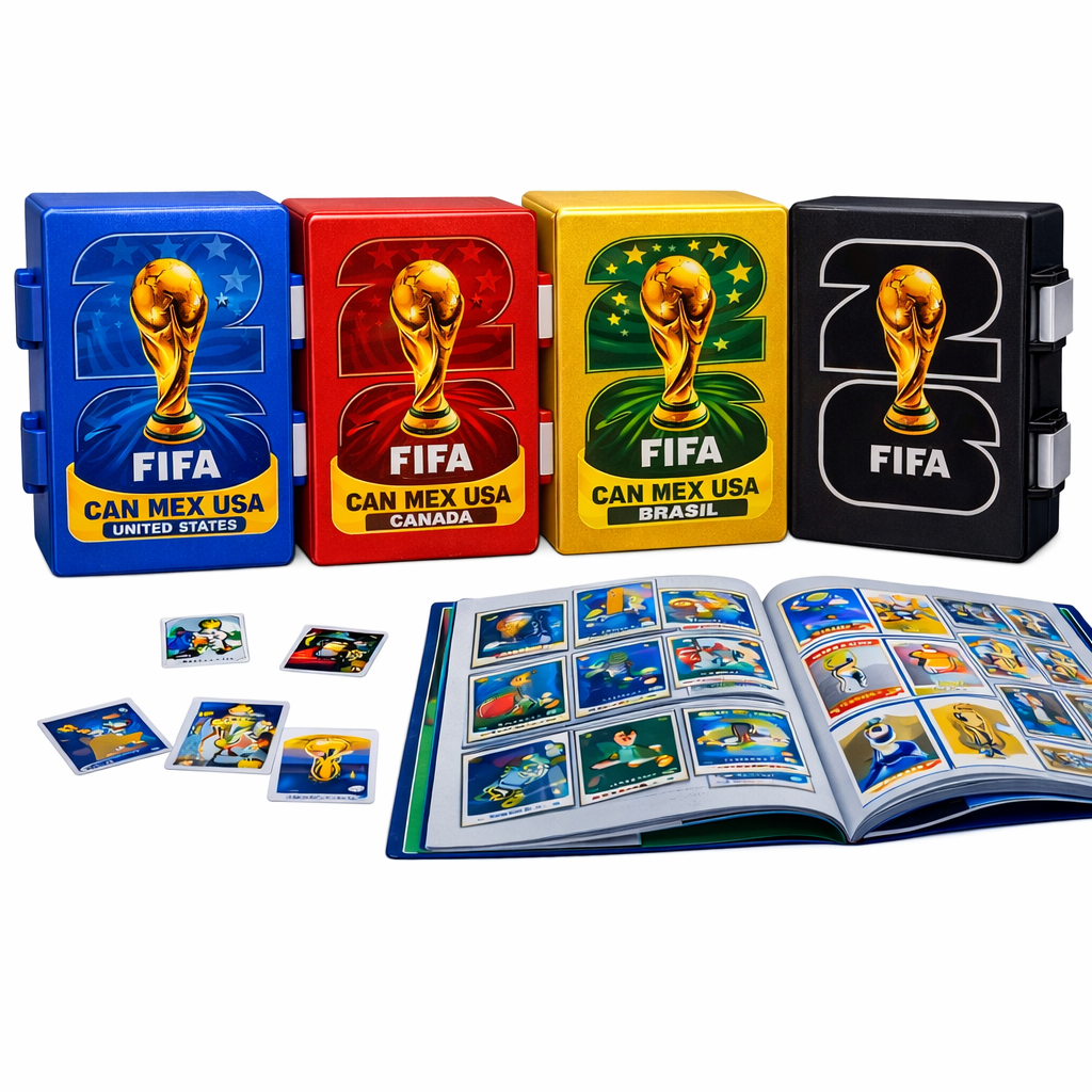 Caixa Porta +400 Figurinhas Copa Do Mundo 2026 Fut