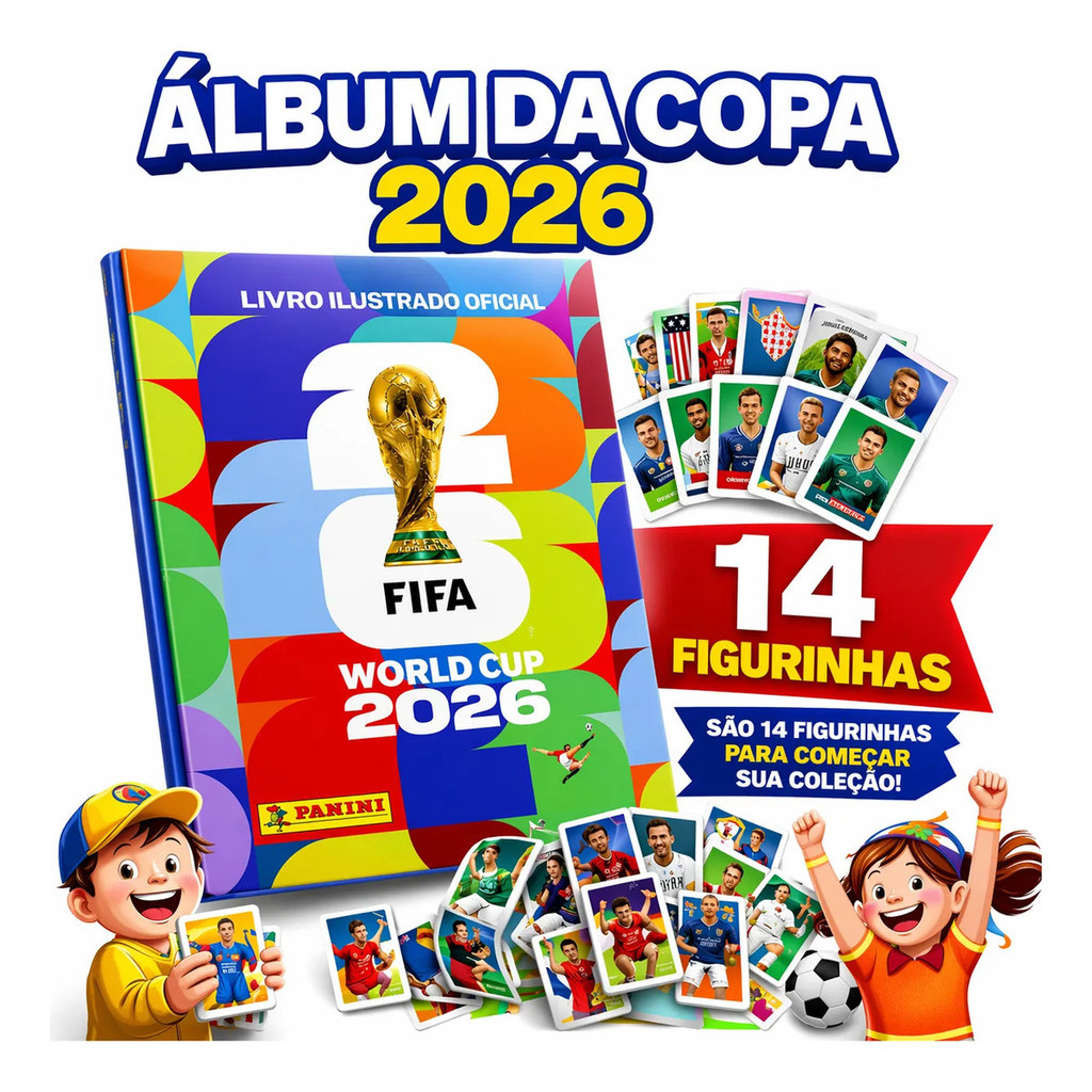 Album Copa Do Mundo 26 Panini Oficial Capa Mole +1