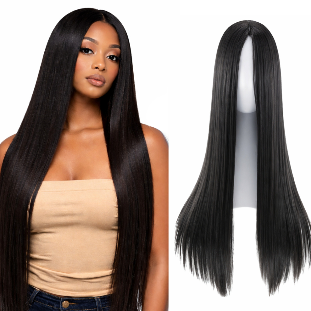 Peruca Orgânica Premium Hair Lisa Sem Franja Lind