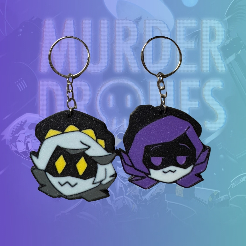Chaveiro Murder Drones Game 3D Personalizado