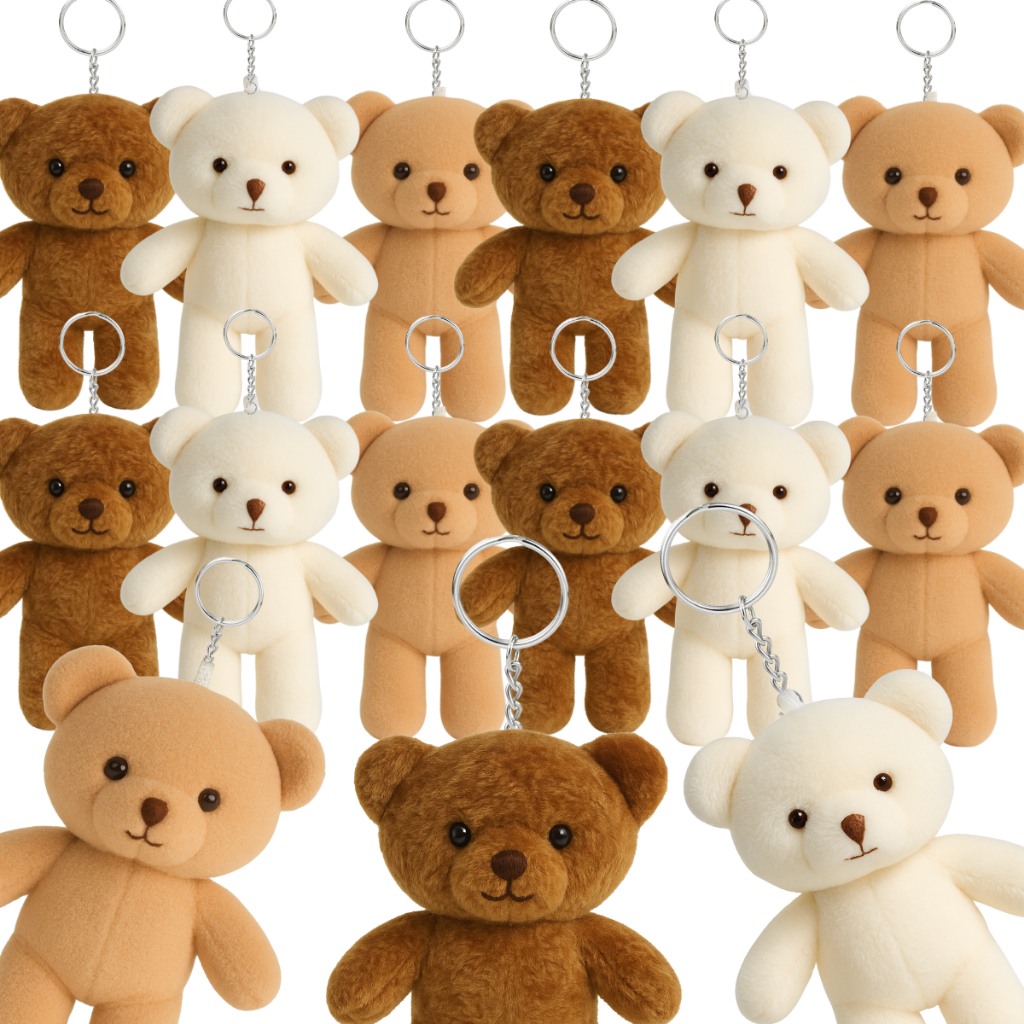 Chaveiro Mini Ursinho Kit 20 Unidades Para Lembran