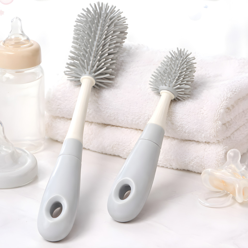 Escova de Mamadeira Silicone Kit com Escova para B