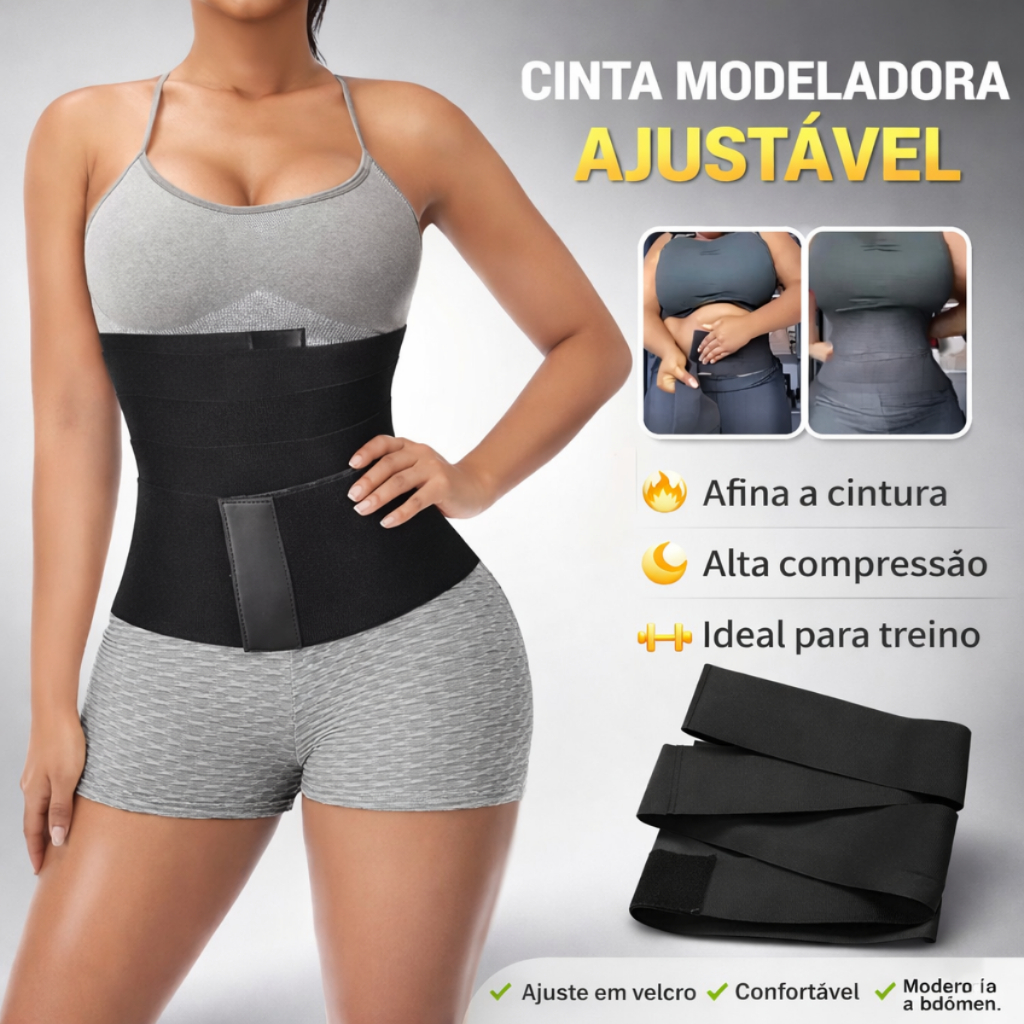 Cinta Faixa Redutor De Medidas E Pós Parto 5M Aju